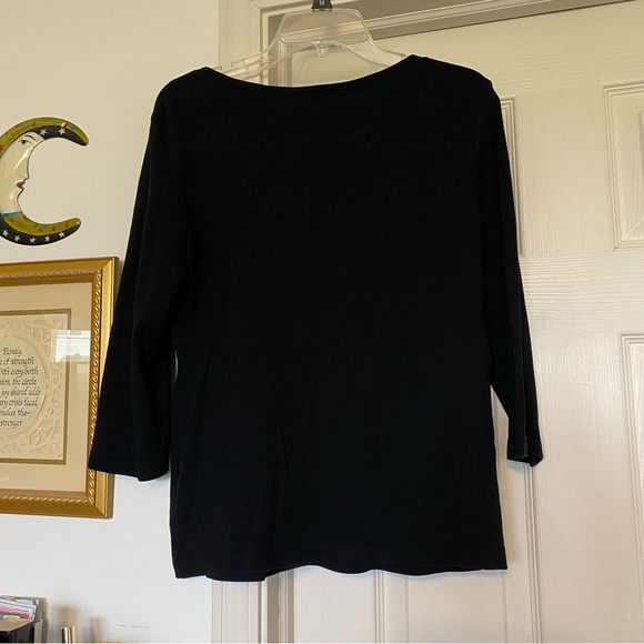 Karen Scott black size medium top - Picture 3 of 5